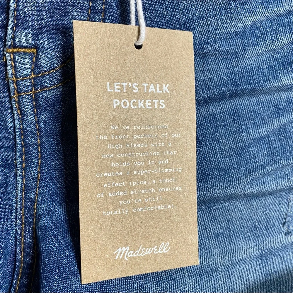 Madewell Glenoaks Wash High Rise Cuffed Denim Shorts Size 23